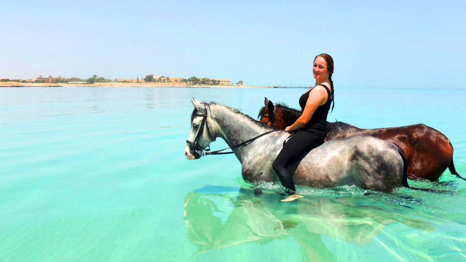Horse Riding Hurghada Desert and Beach with Swimming